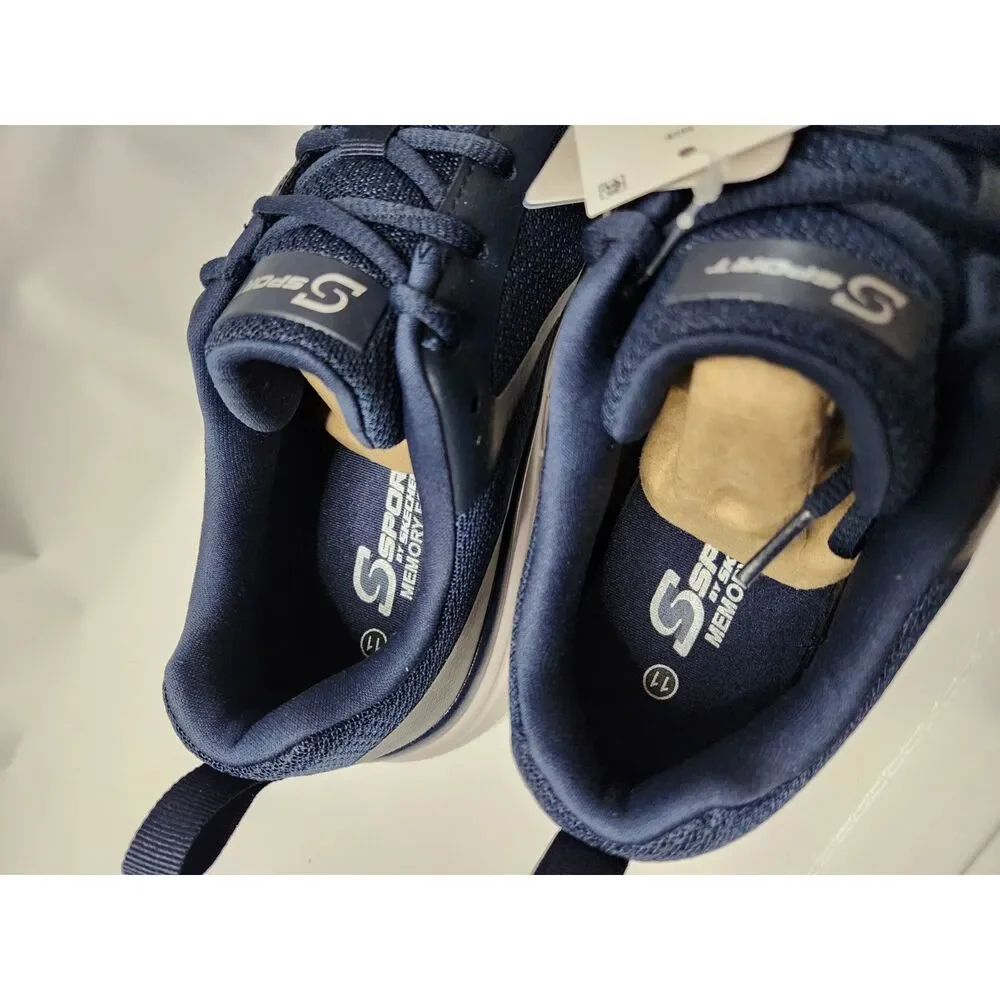 S Sport by Skechers Memory Foam Lace-up Sneakers Men's 11 Dark Blue